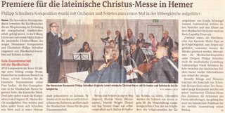 Premiere Lateinische Christus Messe